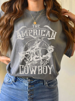 THE AMERICAN COWBOY GRAPHIC TSHIRTS: Tan