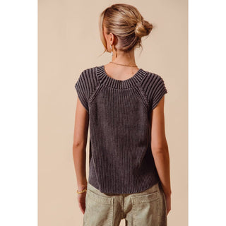 Raglan Stonewash Sweater