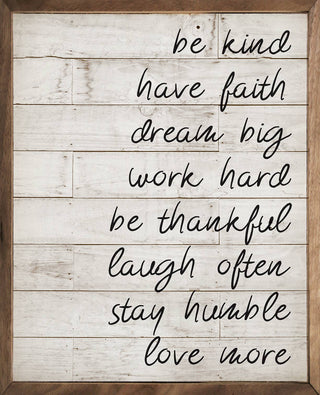 The List: 16 x 20 x 1.5