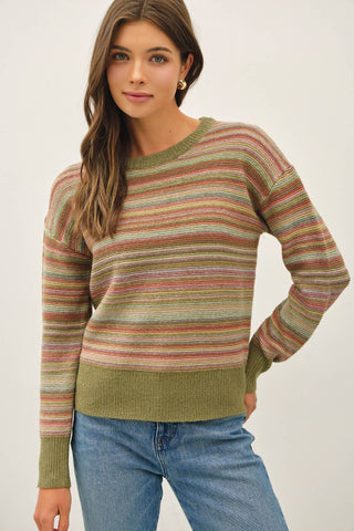 Multi Color Strip Sweater