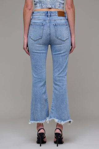 Frayed Hem Crop Flare