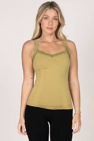 Seamless Laced Camisole Corset: Ivory