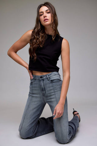 Hidden Grey High Rise Flare