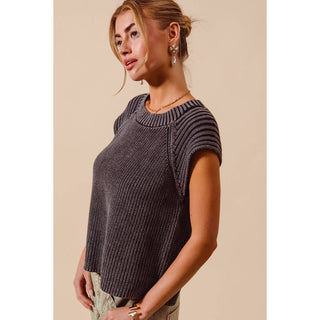 Raglan Stonewash Sweater
