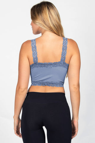 Seamless Laced Cami Bralette (New Spring/Summer Colors): One Size Regular / Peony