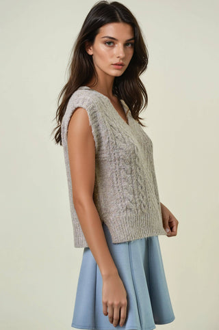 Cable Knit Vest Top