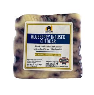 Blueberry Infused Cheddar: 9oz.