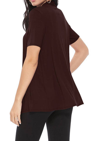 Black Short Sleeve Cardigan