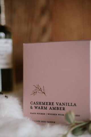 Cashmere Vanilla& Warm Amber Candle