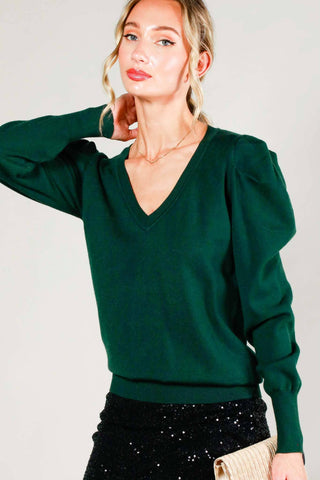 Hunter Green Knitted Sweater