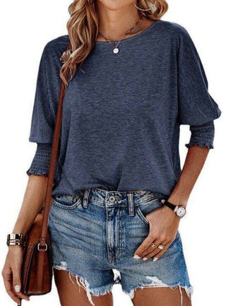 Loose Fit Round Neck Long T-Shirt