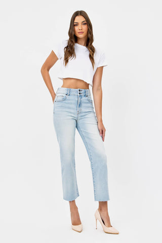 Hidden Wide Leg Crop Jeans