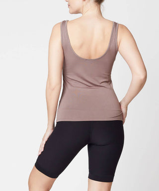 BAMBOO BASIC TANKTOP: Mocha / Large
