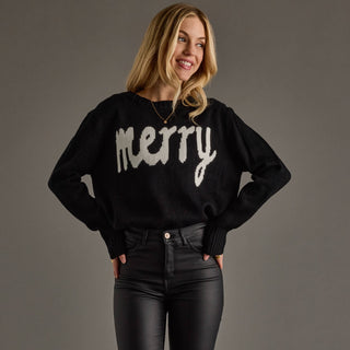 Black Merry Sweater