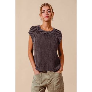 Raglan Stonewash Sweater