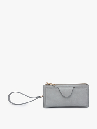 WL0004RF Kyla RFID Wallet w/ Snap Closure: Taupe