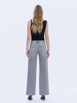 Grey Wide Leg Jeans