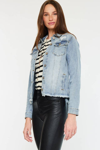 Distressed Denim Jacket