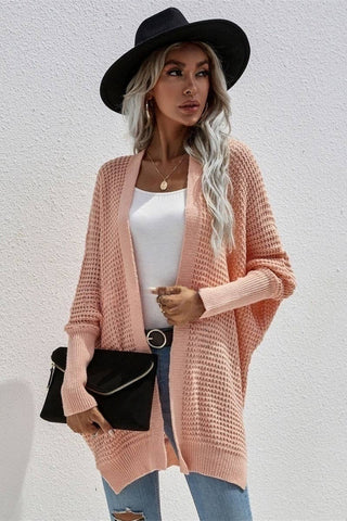 Oversized Open Front Casual Cardigan
