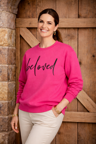 Beloved Pink Graphic Sweatshirt