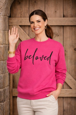 Beloved Pink Graphic Sweatshirt