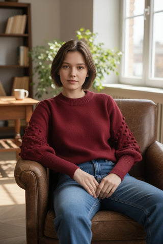 Burgandy Knit Sweater