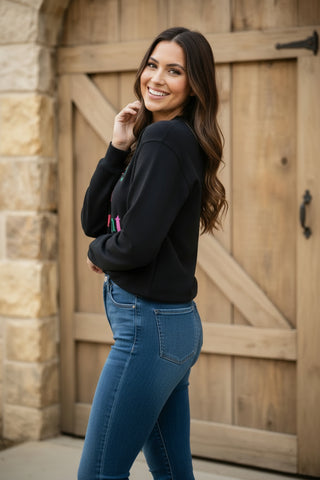 Charcoal Merry & Bright Sweatshirt