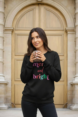 Charcoal Merry & Bright Sweatshirt