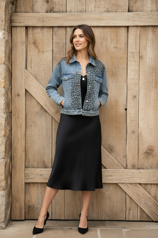 Denim & Leopard Jacket