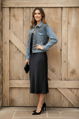Denim & Leopard Jacket