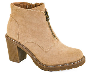 Camel Suede Bootie