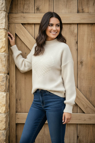 Hearted Knit Sweater