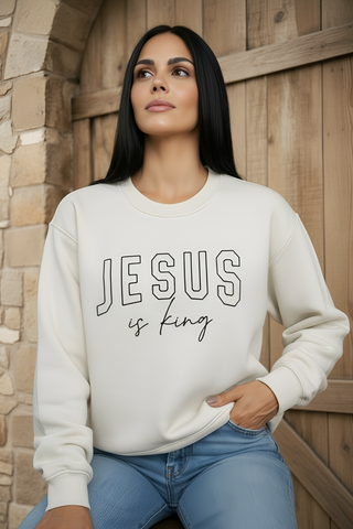 JESUS IS KING Graphic Sweatshirt
