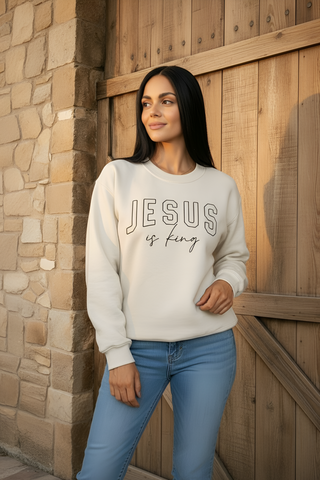 JESUS IS KING Graphic Sweatshirt