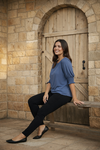 Loose Fit Round Neck Long T-Shirt