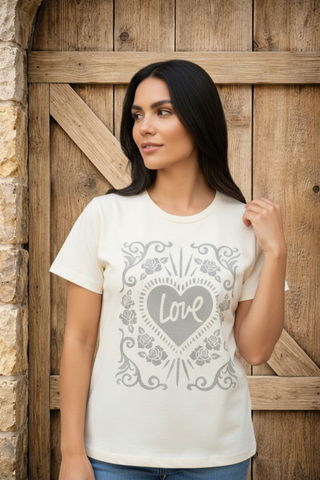 Love Floral Graphic Tee