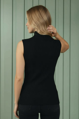 Ribbed Mock Neck Tanktop