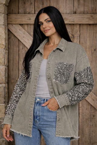 Sequin Patchwork Jacket