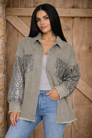 Sequin Patchwork Jacket