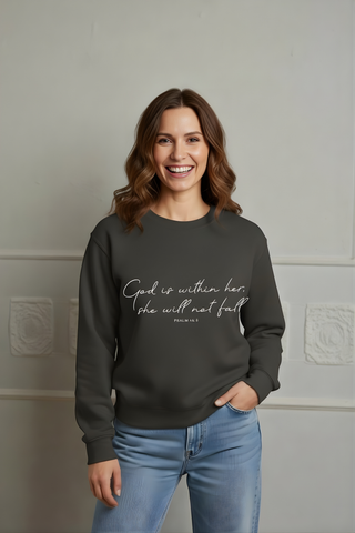 GOD IS WITHIN HER Graphic Sweatshirt