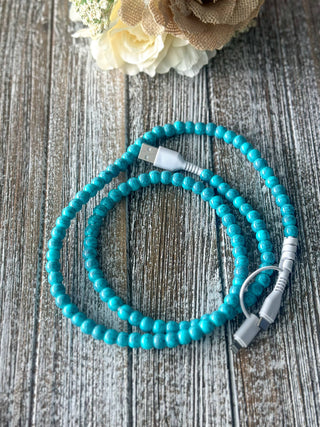 "Turquoise Beads" 2 in 1 Charger