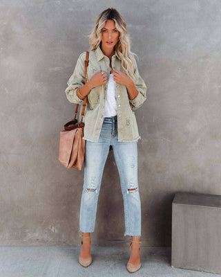Sage Denim Jacket
