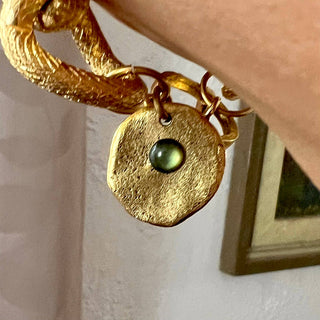 Loud Luxe- glam aluminum gold chain bracelet