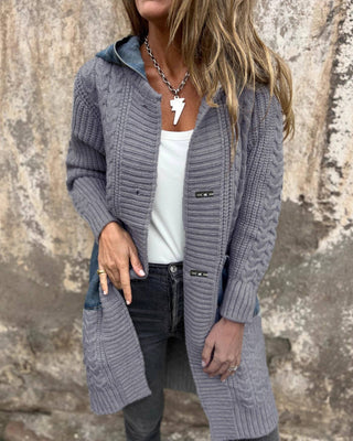 Denim Patchwork Cardigan