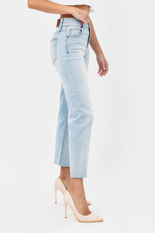 Hidden Wide Leg Crop Jeans