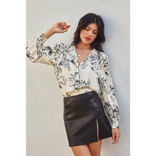 On A Cloud Bishop Sleeve Shirt: ROUEN / L