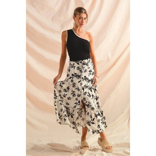 Floral Print Boho Skirt