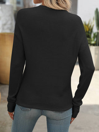 Long Sleeve Black Knit Sweater