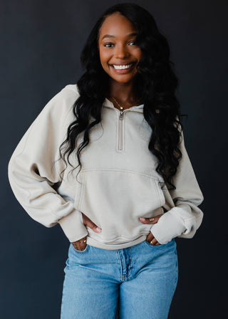 Tan Hooded Sweatshirt