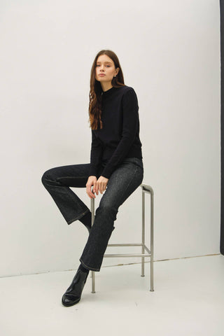 Black Mockneck Sweater